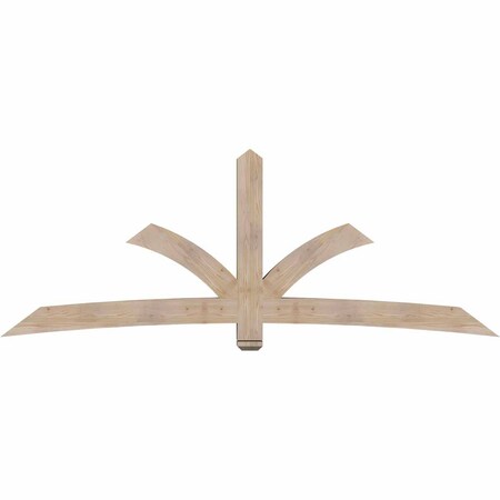Ekena Millwork Davenport Smooth Timber Gable Bracket, Douglas Fir, 108"W x 40"H x 5 1/2"D x 5 1/2"F, 9/12 Pitch GBW108X40X0606DAV00SDF